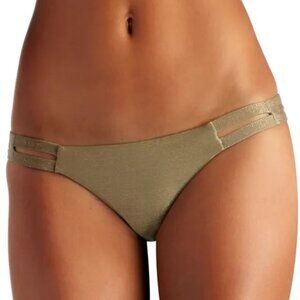 Vitamin A Bikini Neutra Hipster Swimsuit Bottom in Moonlight Metallic